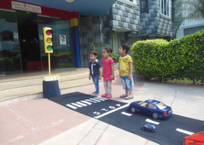 Traffic safety activity at Little Legends